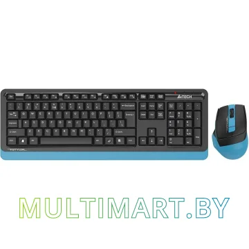 Комплект клавиатура + мышь A4Tech Fstyler FG1035 (черный/синий)
